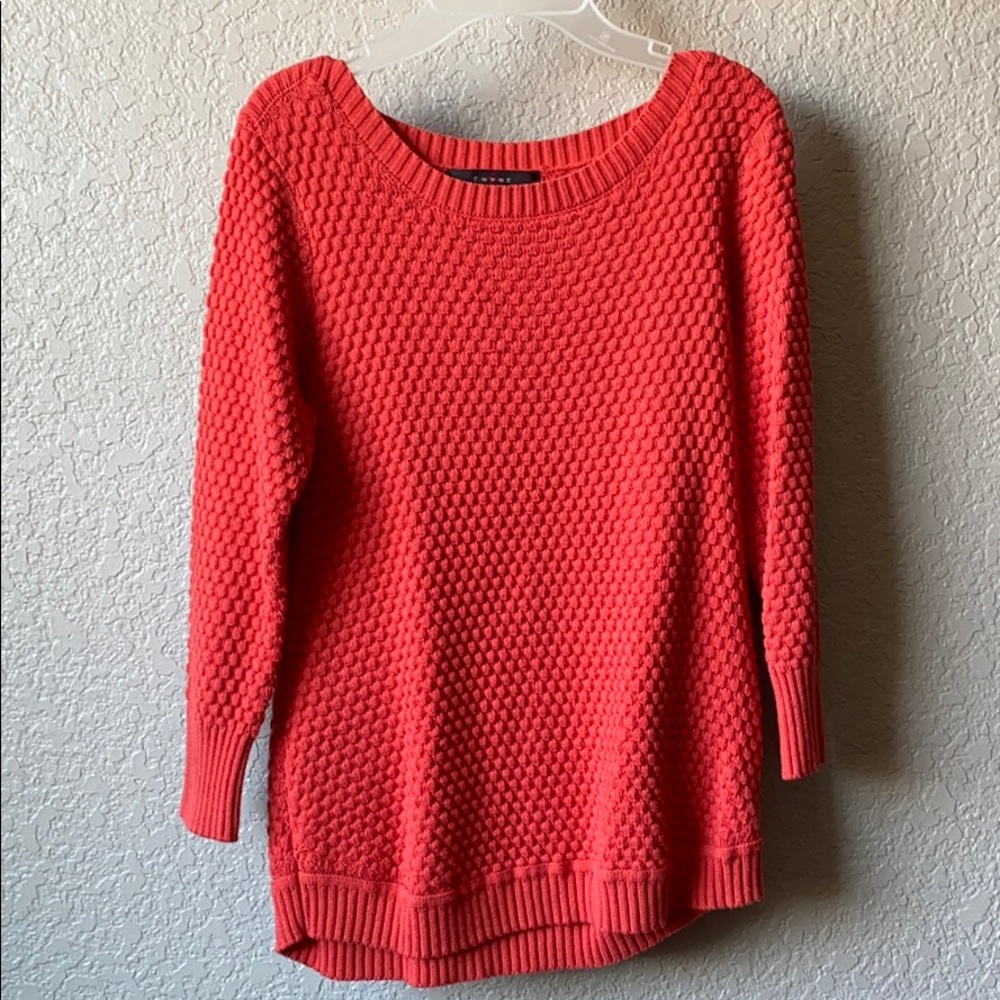 coral sweater